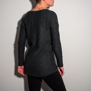 Deep Forest/ Evergreen V-Neck Sweater